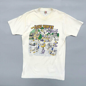 古着 90年代 USA製 フルーツオブザルーム プリントTシャツ ホワイト ビンテージ サイズ表記：M　gd78798