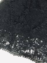 未使用　透け感のあるブラックレース＆ウエストゴム　ミディ丈スカート　ブラック　325128　サイズM　全日本婦人子供服工業組合連合会_画像5