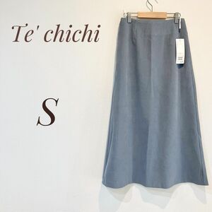 【新品タグ付き】Te' chichi テチチ　ピーチビエラAラインスカート　S ウエストゴム