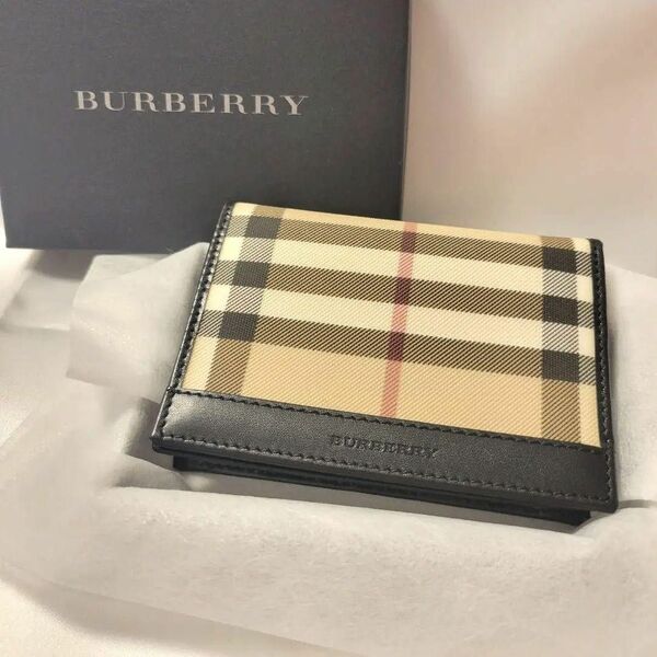 【未使用保管】BURBERRY バーバリー ノバチェック 名刺入れ