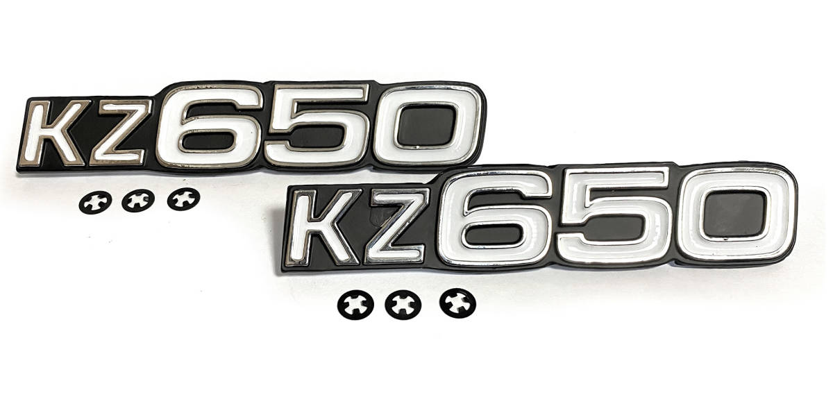 新品 カワサキ 350SS S2 S2A サイドカバー エンブレム 2枚セット