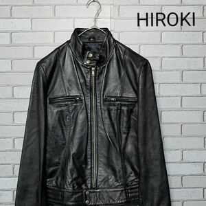 【HIROKI】 レザージャケット 横浜元町　 ライダースジャケット　シープスキン レザーライダース