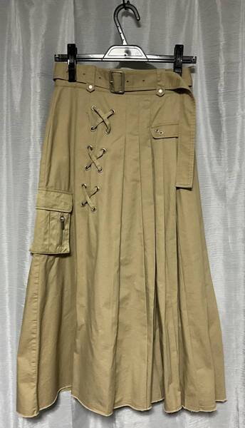 未使用 アメリ ヴィンテージ プリーツ ミリタリー スカート AMERI PLEATS MILITARY SKIRT