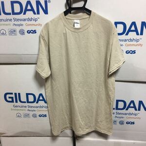 GILDAN サンド 2XLサイズ サンドベージュ 半袖無地Tシャツ ポケット無し 6.0oz ギルダン★