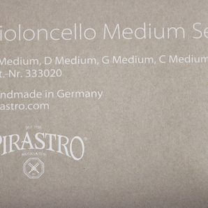 【PIRASTRO（ピラストロ）】★未開封新品★ Perpetual Violoncello Medium Set 333020（チェロ弦 SET）Handmade in Germanyの画像3