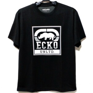 特価/未使用【サイズ=M】ECKO unltd./エコー　アンリミテッド/メンズ/吸水速乾/半袖/Tシャツ/胸囲=88～96cm/black②