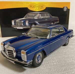 * Sunstar |Sun Star:PLATINUM COLLECTION 1/18 Mercedes Benz 280 C Strich 8 Coupe 1973 (Blue metallic) *used