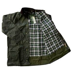 【Vintage】Barbour BORDER カーキ 44 バブアー 3Crest ３ワラント MADE IN ENGLAND 1990年代