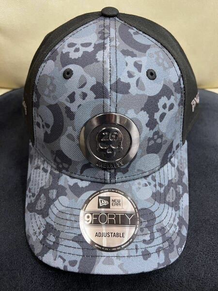 超COOL★日本未販売品★新品未使用 超COOL PXG Darkness Skull Camo Metal Logo 9FORTY Snapback Cap