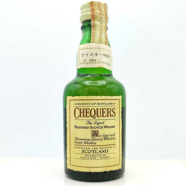 【全国送料無料】特級 CHEQUERS The Superb BLENDED SCOTCH WHISKY　43度　48ml