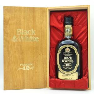 【全国送料無料】特級 Black ＆ White 12years old PREMIUM SCOTCH WHISKY　43度　750ml