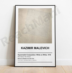 G2612 カジミール・マレーヴィチ Kazimir Malevich キャンバスアートポスター 50×70cm イラスト インテリア 雑貨 海外製 枠なし H