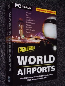 ◆WORLD AIRPORTS： ENTRY JF / Just Flight◆MS Flight Simulator 2002アドオン◆美品Very Good