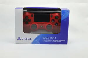 ★★ランクSS★★ SONY PS4 本体 用 純正 ワイヤレス コントローラー DUALSHOCK4 マグマ レッド 《動作確認済・清掃済》135