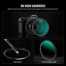 送料無料★NEEWER 82mm レンズフィルター 9H高硬度強化 超薄型保護フィルター 30層ナノコーティング_画像3