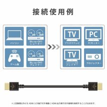 送料無料★エレコム HDMIケーブル1.5ｍプレミアム 4K2K UltraHD 3DフルHD スリムタイプケーブル ブラック_画像6