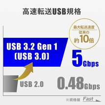 送料無料★アイ・オー・データ USBメモリー 128GB USB 3.2 Gen 1対応 キャップ/ストラップホール付き_画像2