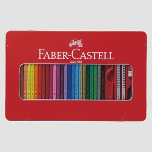  бесплатная доставка * Faber-Castell маслянистость цветные карандаши flat жестяная банка 48 -цветный набор TFC-CP/48C