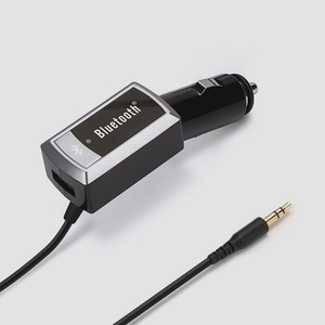 送料無料★PGA Bluetooth オーディオ レシーバー 車載 USB1ポート 2.1A シルバー PG-BTAUX02SV