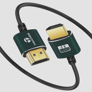 送料無料★Thsucords スリムHDMIケーブル 5M. 薄型HDMIからHDMIコード 超柔軟&細線 HDMIワイヤー高速