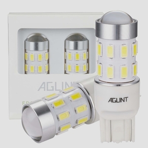 送料無料★AGLINT T20 シングル球 LED バックランプ 後退灯 W21W 車検対応 2個セット(白)