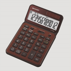  free shipping * sharp calculator 50 anniversary commemoration model Nice size model brown group EL-VN82-TX