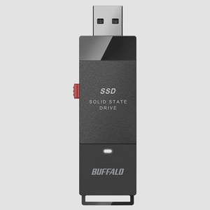 送料無料★バッファロー SSD外付け 1.0TB USB3.2 Gen1 読込速度430MB/秒 コンパクト 超小型(ブラック)