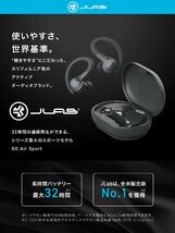 送料無料★ワイヤレスイヤホン スポーツ Bluetooth イヤホン耳掛け イヤーフック 充電ケース (Graphite)_画像2