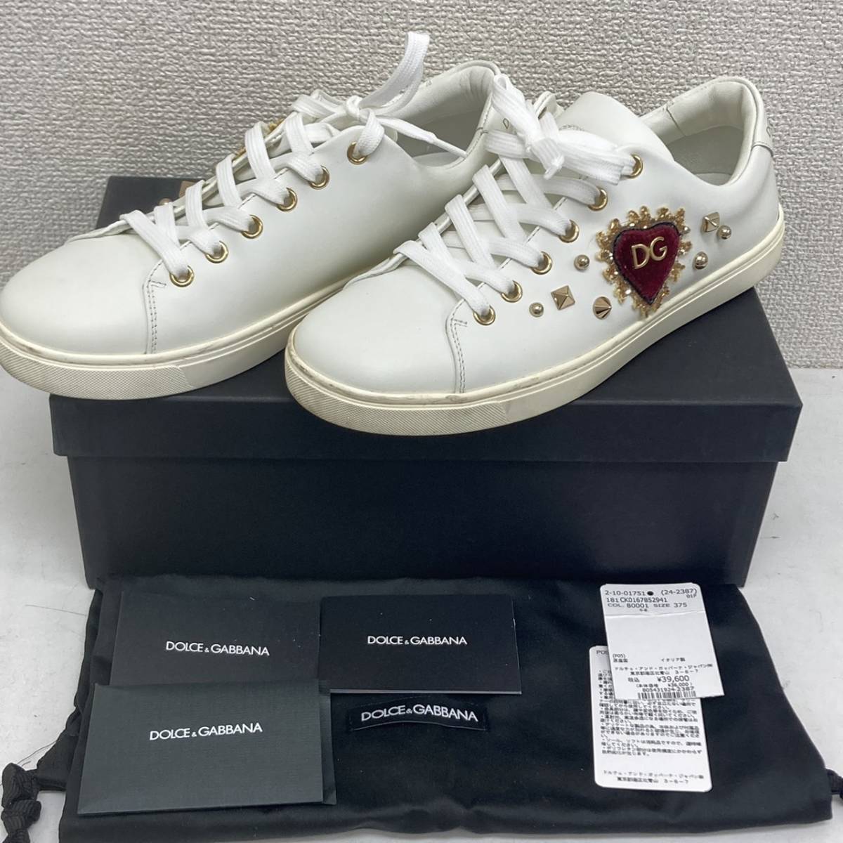 ヤフオク! -dolce gabbana スニーカーの中古品・新品・未使用品一覧