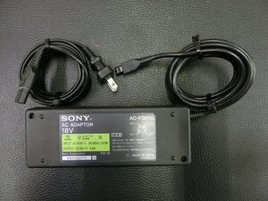 ソニー SONY アダプター 型式: AC-FD010 入力: 100V~/100W 出力: 18V/4.8A コンセント: 2極 管理No.34560