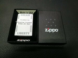 未使用 デッドストック ジッポー ジッポーエンブレム (ZIPPO 205 PLANETA MARTIN LUTHER KING) 2016年式 ケース刻印: H 16 管理No.34700