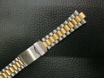 メーカー不明 メンズ 汎用 コンビ ブレス ブレス幅16mm ラグ幅 (フラッシュフィット幅) 8mm 長さ165mm 管理No.34924_画像3