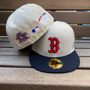 USA限定【7】Newera ニューエラ 59FIFTY ボストン レッドソックス Boston RedSox メジャーリーグ OffCampus オートミール MLB (4-7)