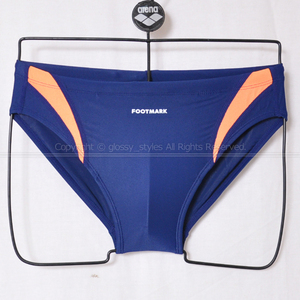 K1728-79# new goods Footmark foot Mark aqua line man . swimming sport swimsuit . bread boomerang swimsuit 101531 navy × orange M