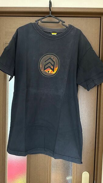 BURTON analog Tシャツ Tee黒生地ファイヤーパターン　Ｌサイズ バートン　アナログ