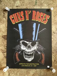 GUNS N' ROSES lithograph APPETITE FOR DESTRUCTION / gun z* and * low zez original lithograph poster 