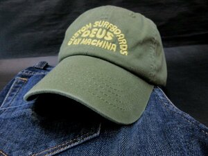 本物正規◆Deus ex Machina デウス◆帽子/キャップ LOCATION DAD■CLOVER GREEN■キャンバス 新品 アメリカ購入