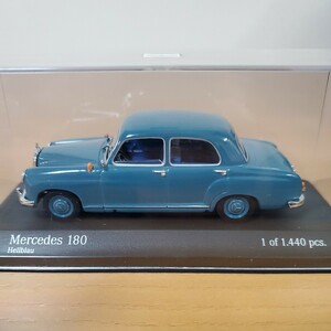 1/43 ミニチャンプス MINICHAMPS ミニカー/Mercedes-Benz 180 1953-57 Hellblau/メルセデス・ベンツ 180 ライトブルー