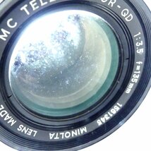 minolta ミノルタ MC TELE ROKKOR-QD 135mm F3.5 カメラレンズ USED /2303C_画像6