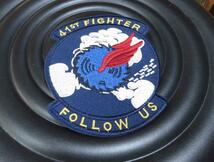 大型Typhoon激渋　復刻◆新品アメリカ　US　FOLLOW US　 41st Fighter Squadron35th Fighter刺繍ワッペン（パッチ）ミリタリー1950朝鮮戦争_画像6