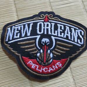 黒茶白赤New Orleans Pelicans鳥ロゴ◆激渋NBAニューオーリンズ・ペリカンズ刺繍ワッペン◆アメリカ スポーツ◎バスケットボール◆衣服DIYの画像5