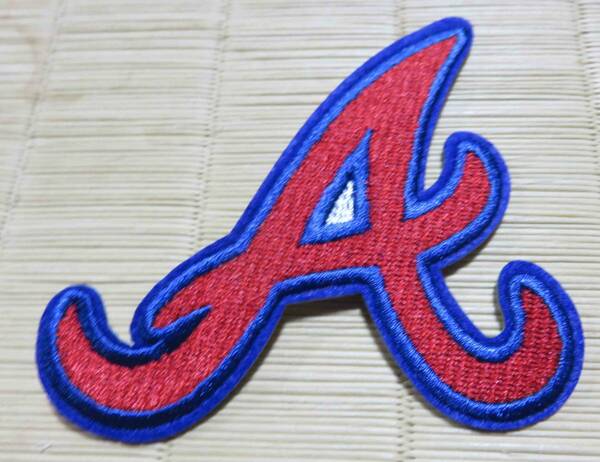 AB赤青ロゴ◆激渋アトランタ・ブレーブスAtlanta Braves野球ベースボール刺繍ワッペン野球◎アメリカ　スポーツ　メジャーリーグ◆衣服DIY