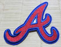 AB赤青ロゴ◆激渋アトランタ・ブレーブスAtlanta Braves野球ベースボール刺繍ワッペン野球◎アメリカ　スポーツ　メジャーリーグ◆衣服DIY_画像1