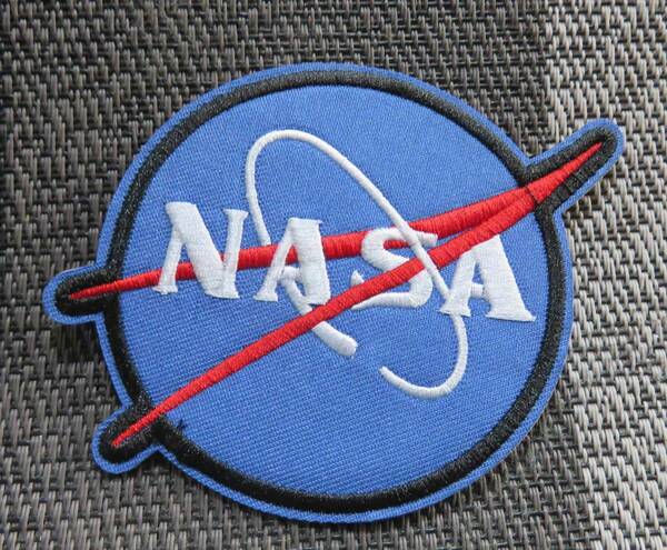 LR暗青☆赤黒白◆新品NASA　アメリカ　航空　宇宙　刺繍ワッペン　激渋◆USスペースワールド■サバゲー　ミリタリー■洋服・衣類・衣服DIY