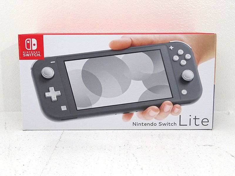 ニンテンドースイッチライトグレー中古美品完品 携帯用ゲーム本体