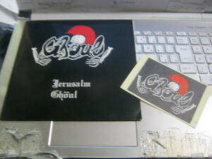 GHOULg-ru/ JERUSALM 7* sticker + leaflet attaching HOLD UP RECORDS GAUZE MASAMI MAX GISM COMES LIP CREAM.....CLAY. shape .LSD