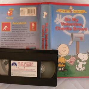 送料最安 230円 VHS08：PEANUTS CLASSIC アニメ スヌーピーとチャーリーブラウン Be My Valentine, Charlie Brown 完全英語版の画像1