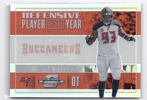 2017 Panini Contenders Optic Football Gerald McCoy Defensive Player of the Year Contenders Red /49