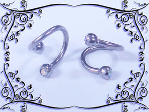 * prompt decision { body piercing } double jewel spiral 16G*718