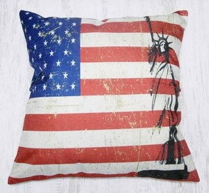 [ pillowcase ] free woman god image *Statue of Liberty*USA* America * American * New York * vintage processing * interior |cc-0155